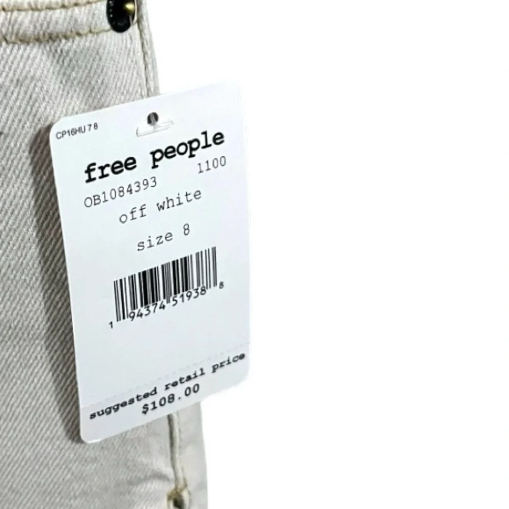 NWT Free People Womens Sunkissed Shortall, Off White